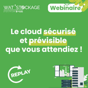 Vidéo du webinaire wat'stockage solution de stockage cloud