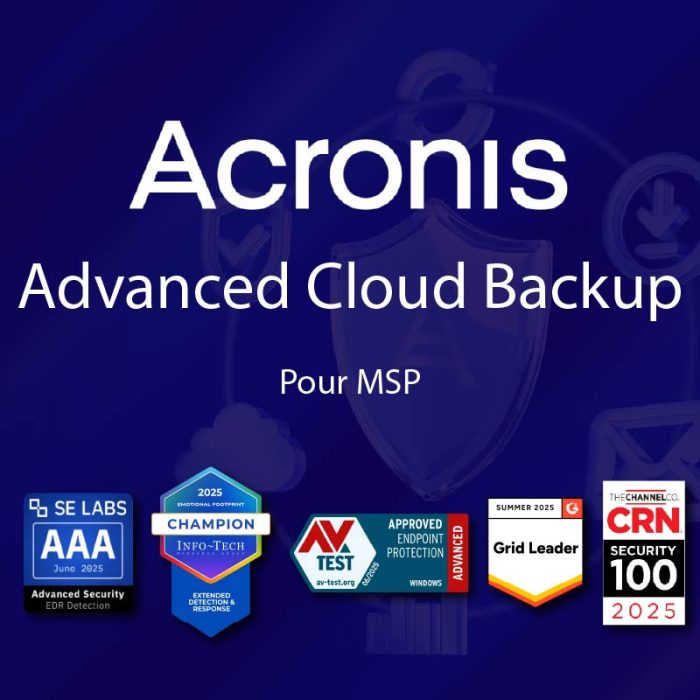 Conformité avec NIS2 9 Acronis Advanced cloud Backup 01