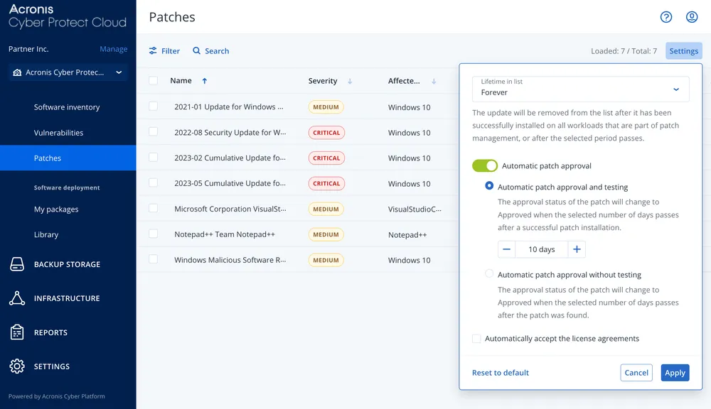 Acronis Cyberprotection RMM