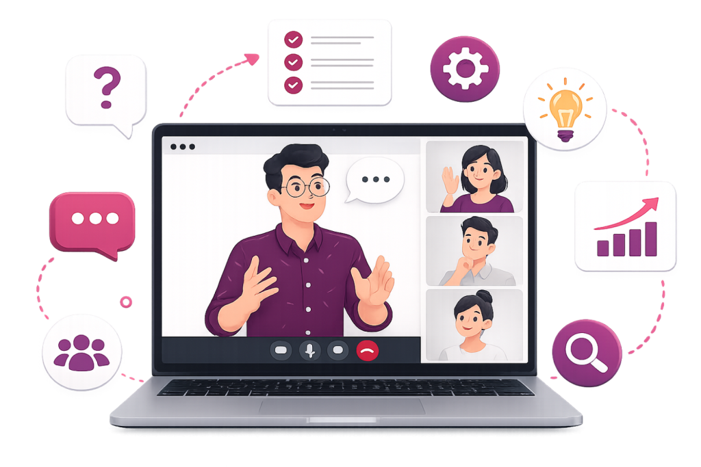 Les sessions Best Practices Watsoft sont des ateliers en ligne réservés aux utilisateurs de nos solutions MSP. Chaque mois, nos experts accompagnent les prestataires informatiques, MSP, intégrateurs et revendeurs pour les aider à découvrir des fonctionnalités avancées, partager les meilleures pratiques, répondre à leurs questions et exploiter pleinement le potentiel de leurs outils au quotidien.