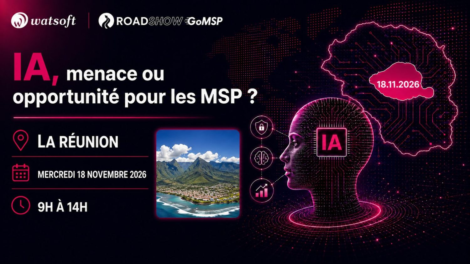 Roadshow GoMSP La Réunion Watsoft pour prestataires IT et MSP