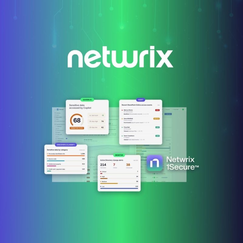 Netwrix 1Secure solution d’audit SaaS spécialement conçue pour permettre aux fournisseurs de services managés (MSP) de sécuriser et de prendre en charge plusieurs clients à partir d’une seule console.
